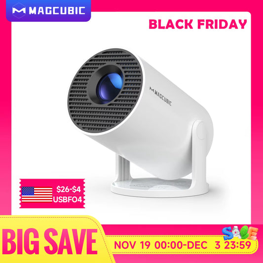 Transpeed Android 11 Wifi6 260ANSI Projector Allwinnerh713 1280*720P 4K180° Flexible BT5.0 Home Cinema Outdoor Portable Projetor