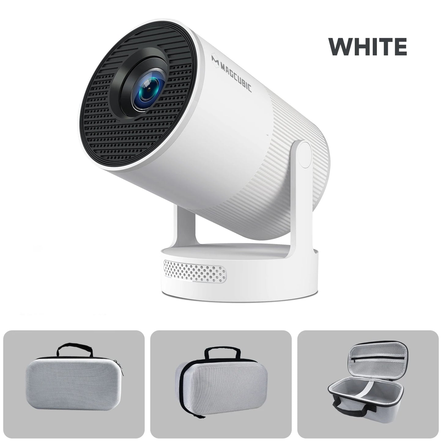 HY300 Ultra Portable Projector with Speaker Electronic Focus 4K 300ANSI Outdoor Movie Android11 BT5.4 Camping Projector