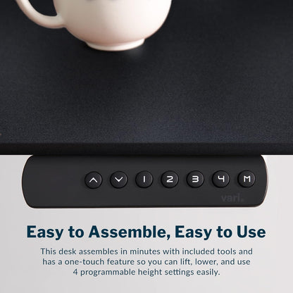 Classic Electric Standing Desk - desk Height Adjustable Sit/Stand Desk - Dual Motor with Memory Presets, Stable T-Style Legs - Gaming or Home Office Workstation - 60”X30”, Black