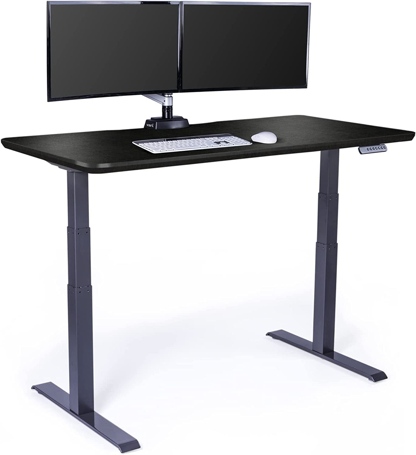 Classic Electric Standing Desk - desk Height Adjustable Sit/Stand Desk - Dual Motor with Memory Presets, Stable T-Style Legs - Gaming or Home Office Workstation - 60”X30”, Black